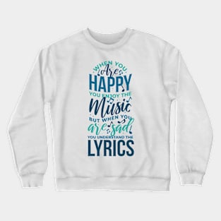 Melody & Mood - Musical Sentiments Crewneck Sweatshirt